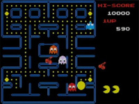 une photo d'Ã©cran de Pac-Man sur Nintendo Nes